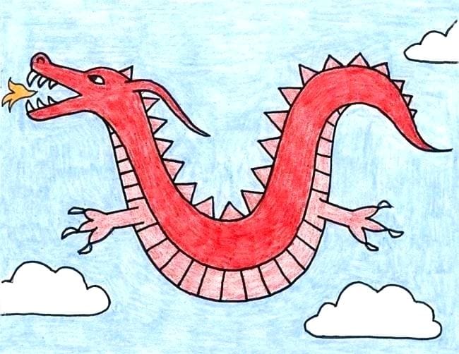 dragon drawing for kids