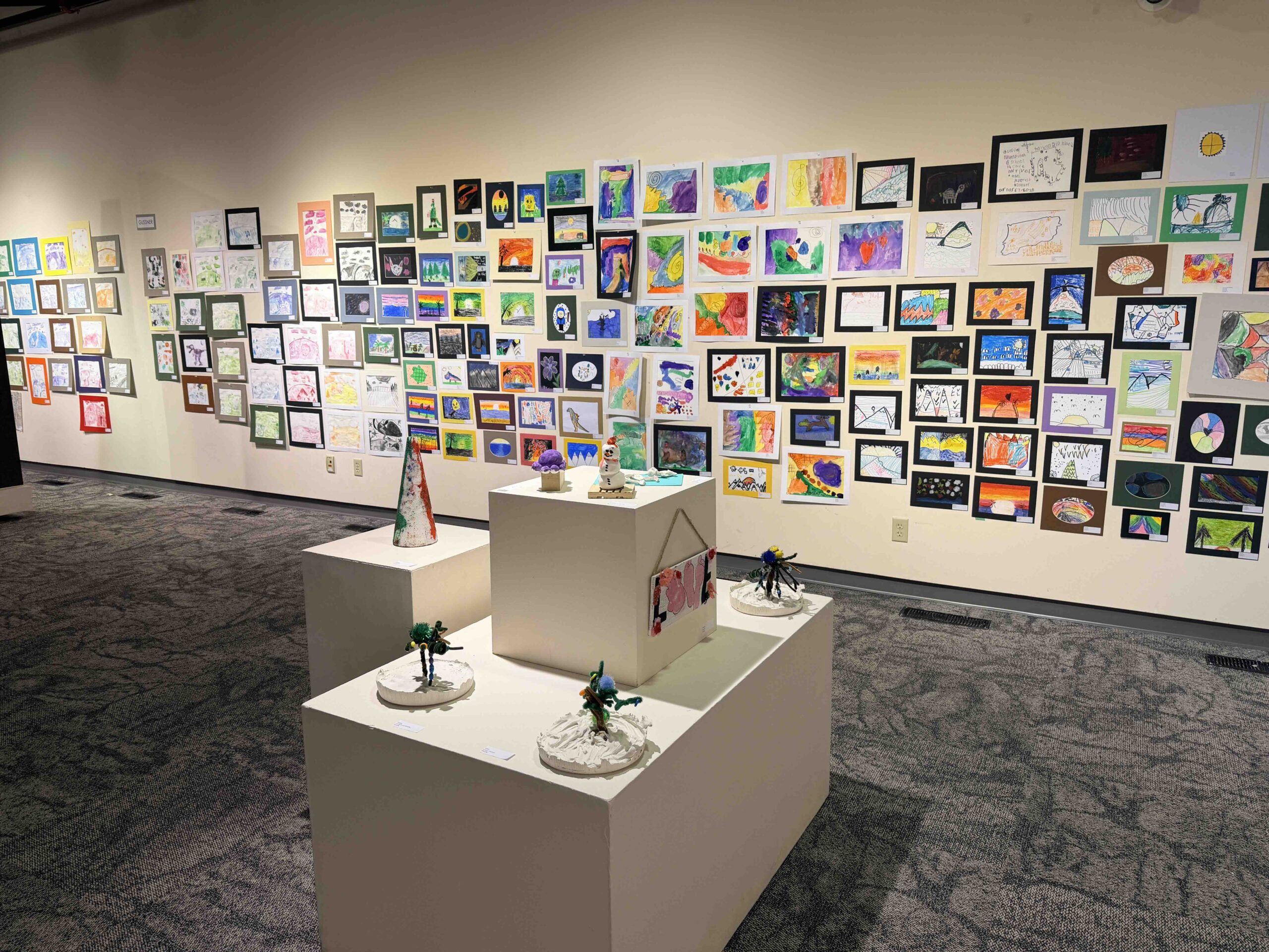 Picture of gallery exhibit of K-12 Exhibition